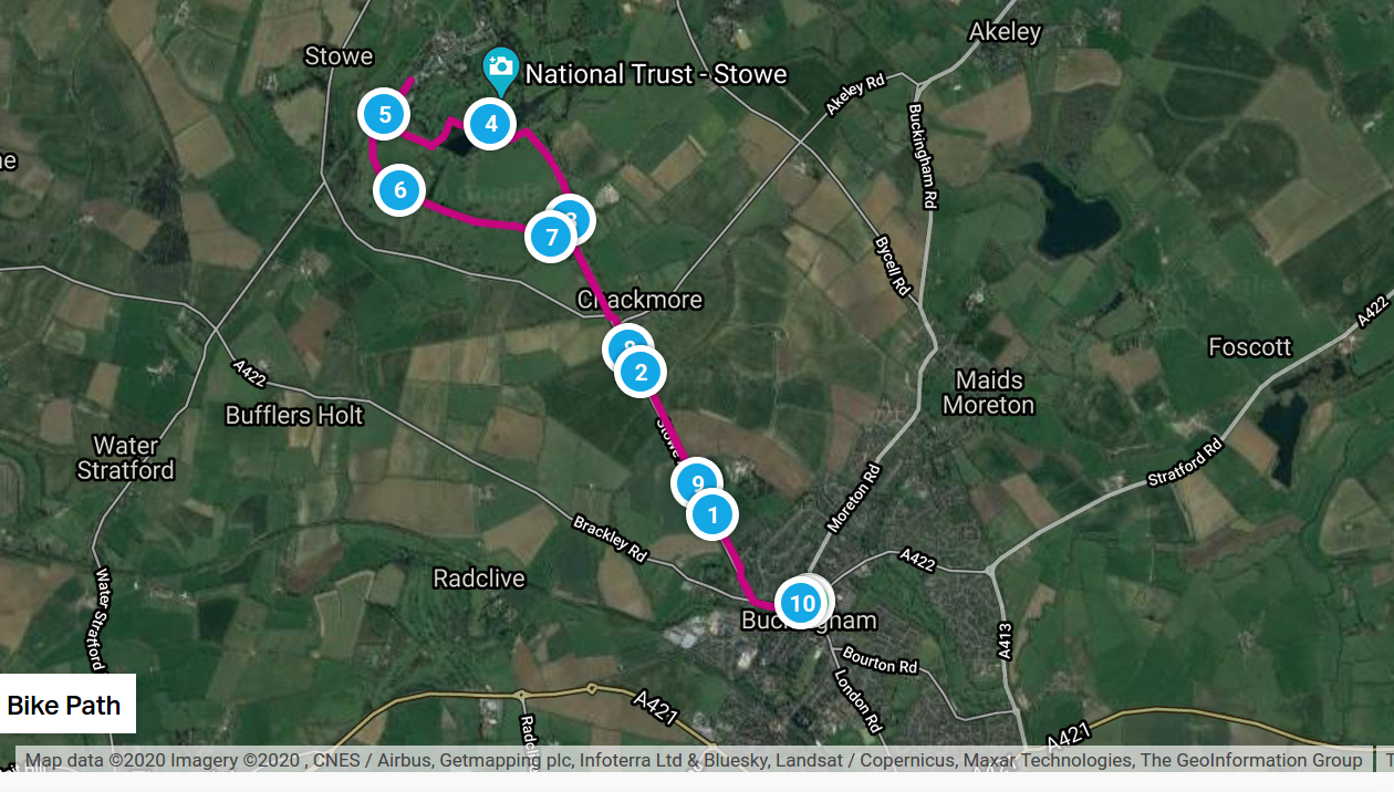 map of the race route