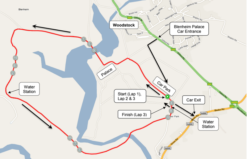 map of the race route