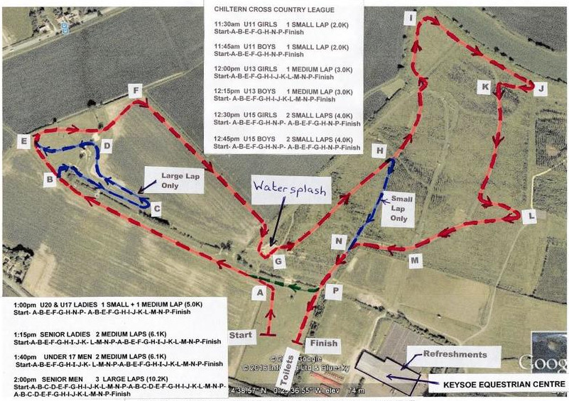 map of the race route