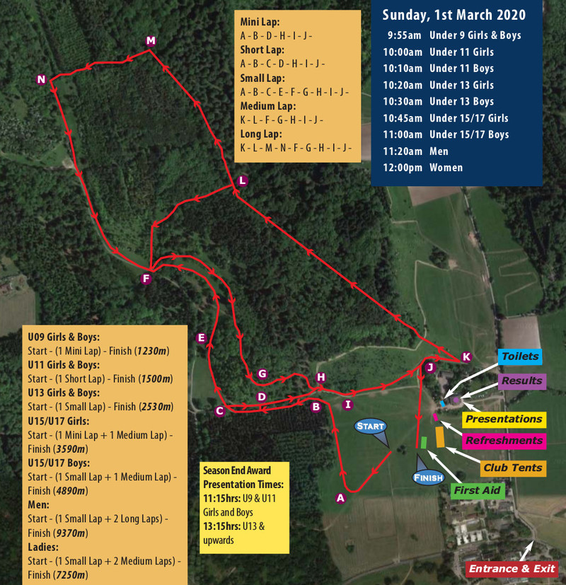 map of the race route