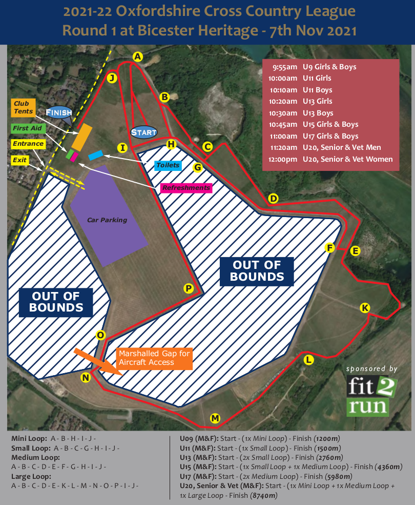 course map for the races