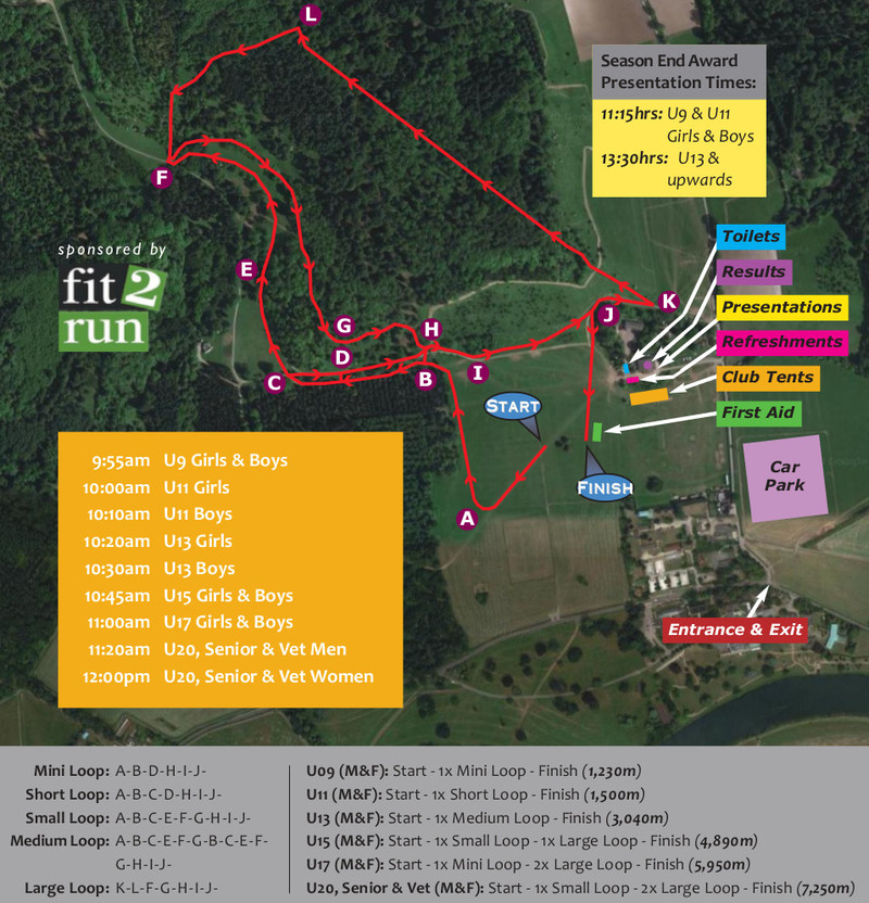 course map for the races