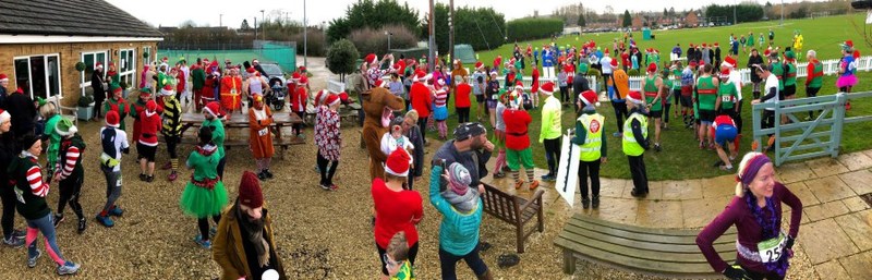 photo of runners at the Race HQ