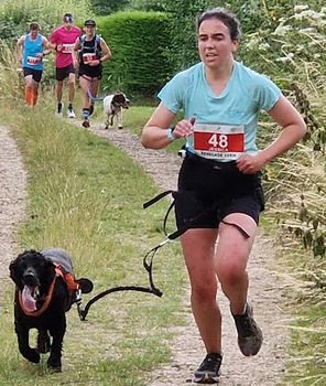 This photo of Jessica Carter and his dog was taken by John Knee