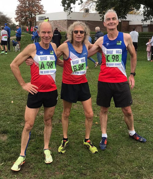 This photo of the three runners of the Oxford City AC team was taken by John Exley