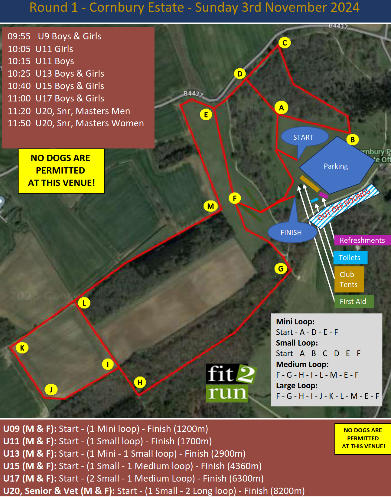 map of the course